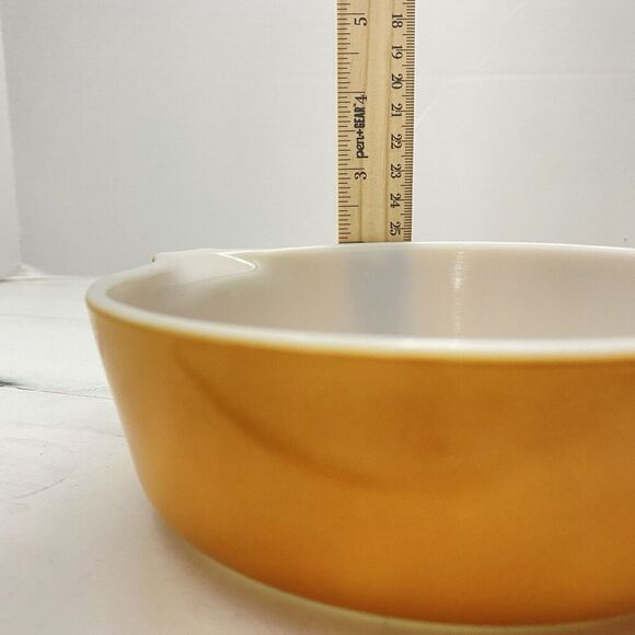 VTG Pyrex Old Orchard Handled Serving Casserole Dish #471, 1 Pint - Picture 7 of 8